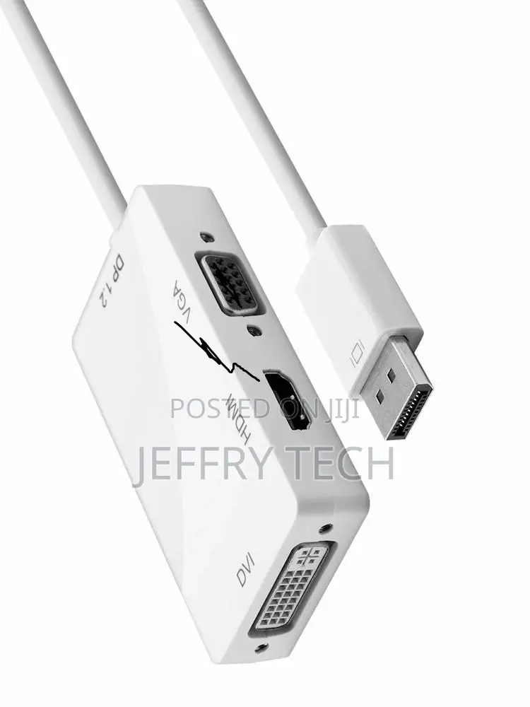Displayport (Male) to HDMI () DVI VGA (Female) Adapter Cab