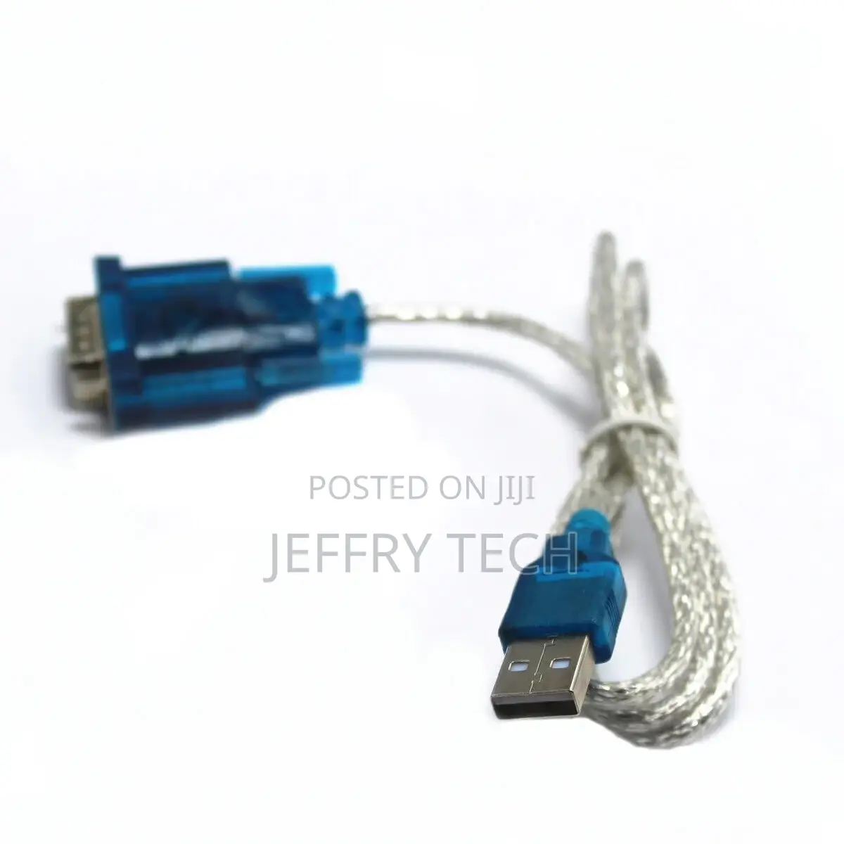 3ft Translucent USB 2.0 to DB9 RS232 Serial Converter 9 Pin