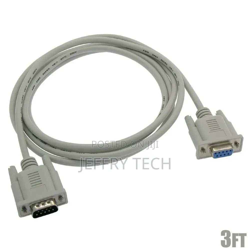 RS232 DB9 9 Pin Serial COM Port Male to Female Cable Extensi