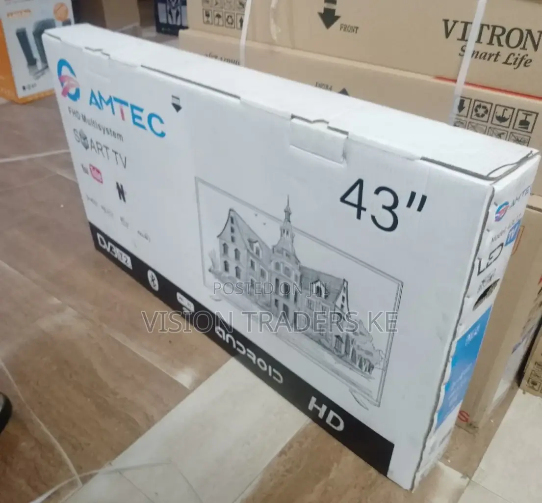 Brand New Amtec 43 Inch Frameless Smart Android Tv Full HD
