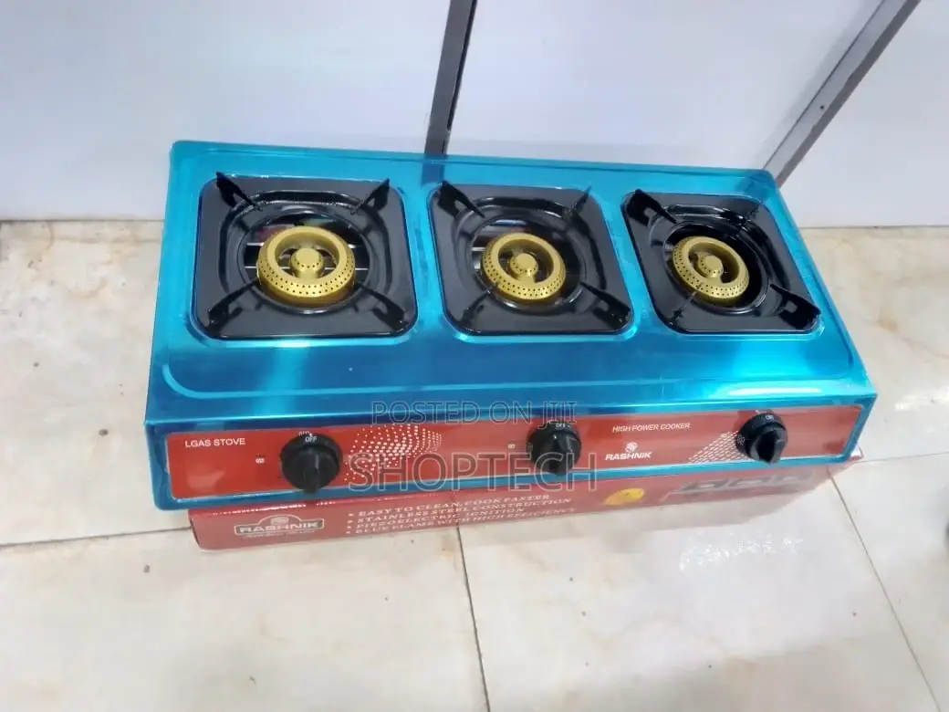 Rashnik 3 Burner Cooker Stainless Steel