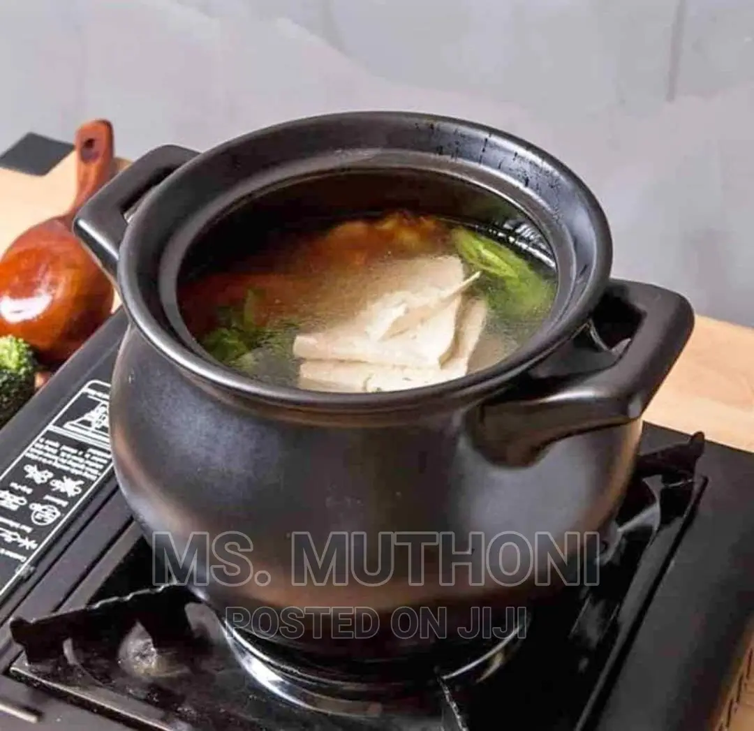 High Quality 3l/3.8l Heavy Ceramic Black Pot N