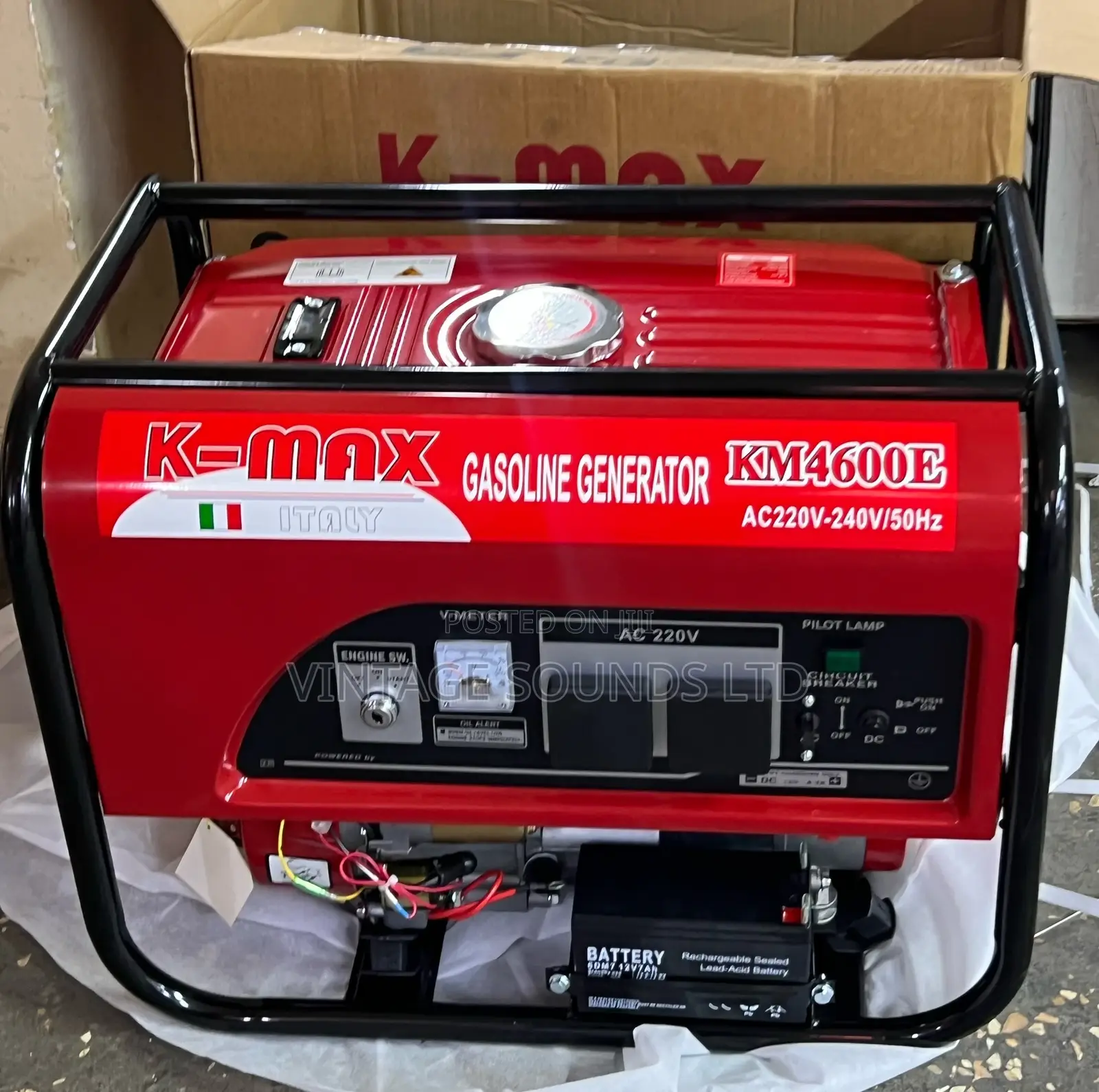 K-Max KINGMAX 4600E 2.4 Kva Petrol Generator W/Th Key 