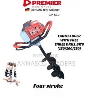 Premier Earth Auger With Free Drill Bits Fence Hole Digger 4
