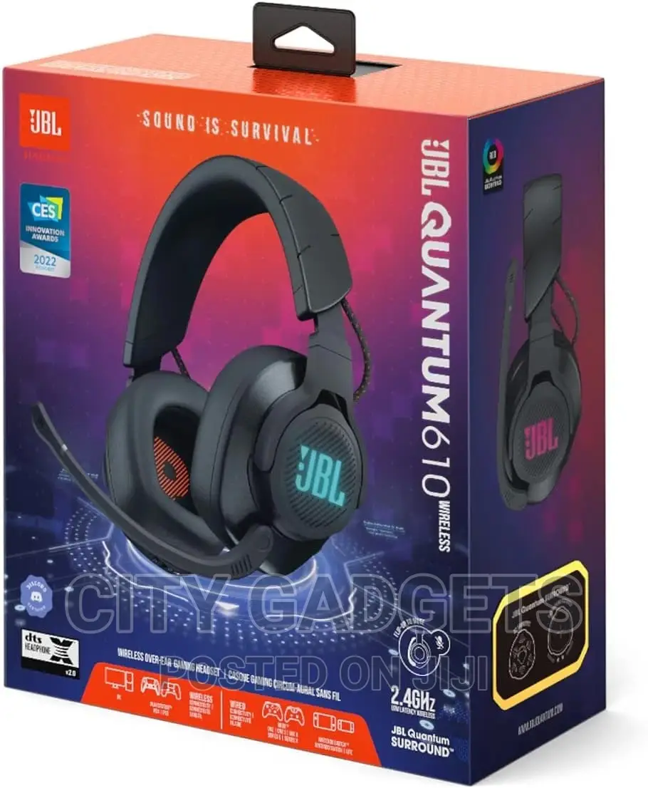 JBL Quantum 610 Wireless 2.4ghz Headset: 40h Battery, 50mm