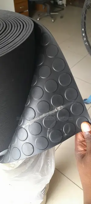 Coin Pattern Rubber Mat /Anti-Slip Round Stunded Sheet