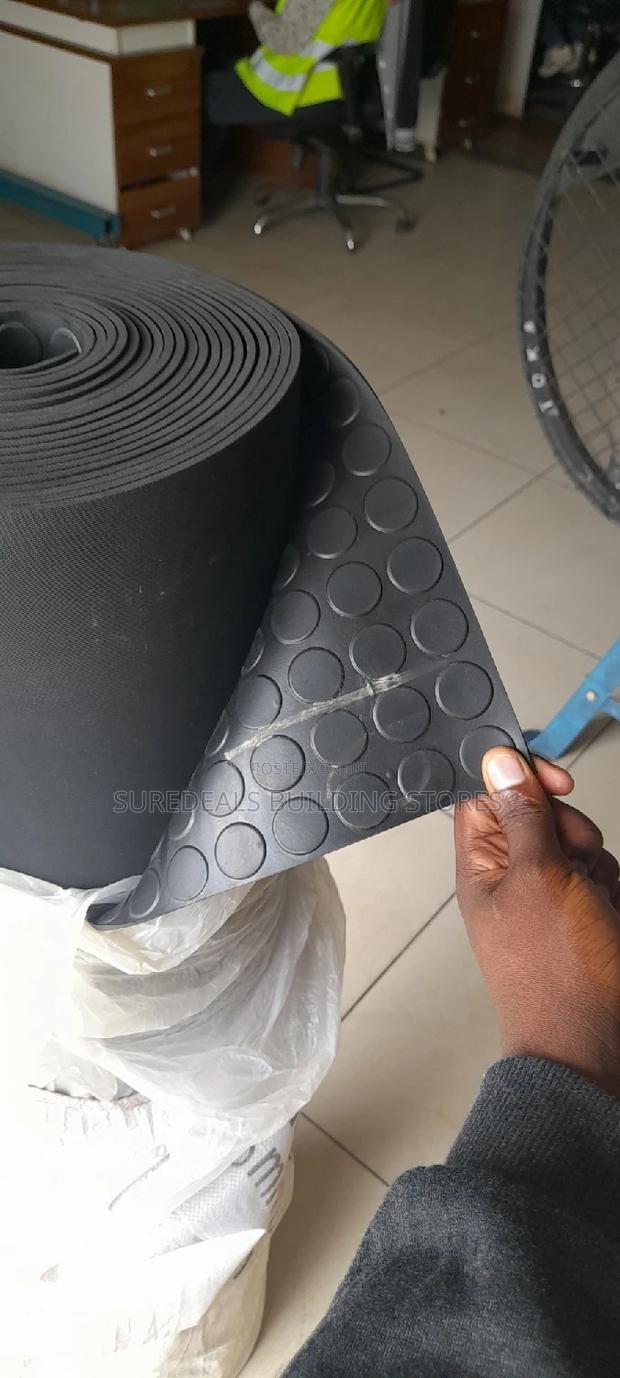 Coin Pattern Rubber Mat /Anti-Slip Round Stunded Sheet - thumbnail 3