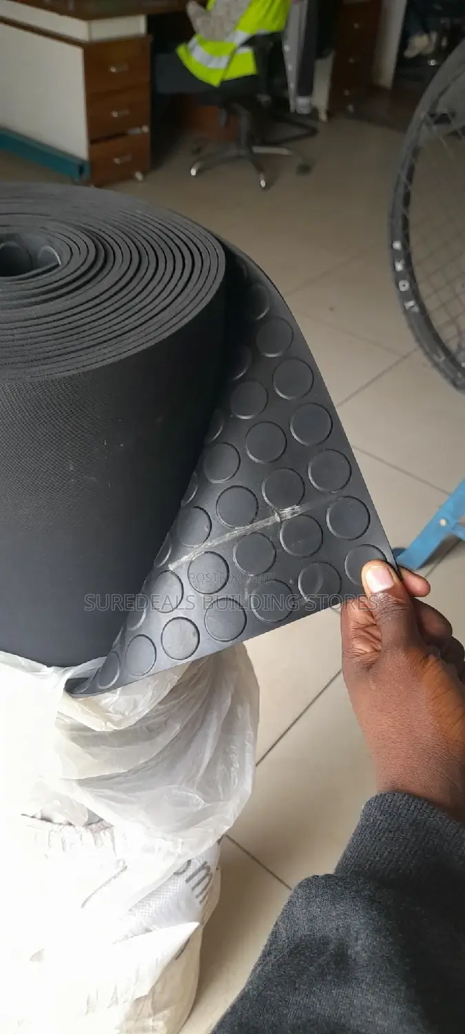 Coin Pattern Rubber Mat /Anti-Slip Round Stunded Sheet