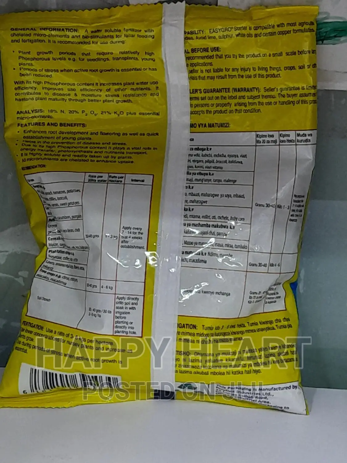 Easy Gro Starter Foliar Fertiliser 1kg