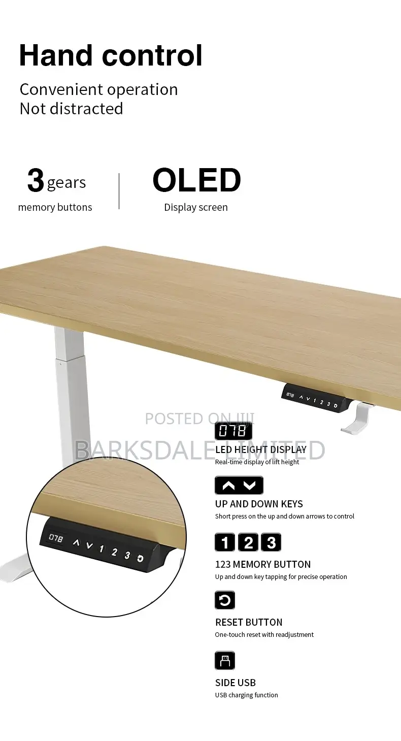 Adjustable Desk Office Table Electrical Standing