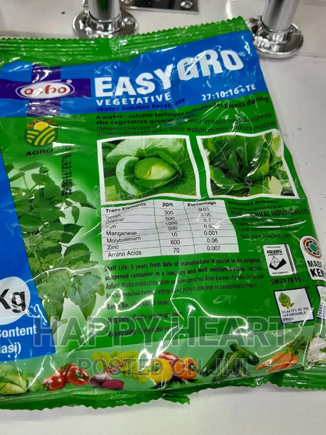 Easy Gro Vegetative Foliar Fertiliser 1kg