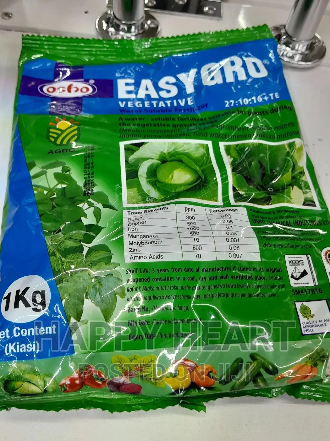 Easy Gro Vegetative Foliar Fertiliser 1kg