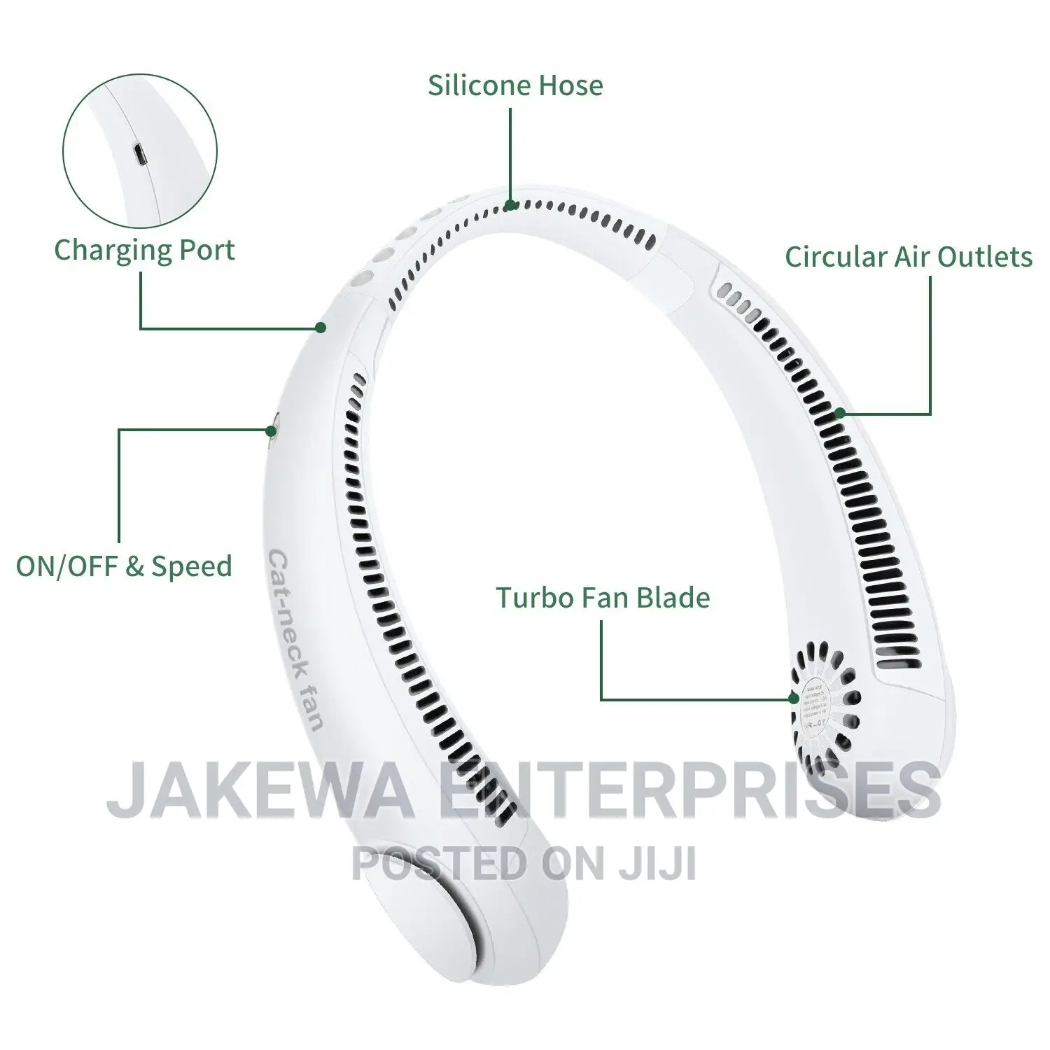 Wearable Arctic Air Cooler and Purifier Portable Neck Fan