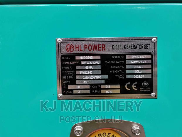 Generators-50kva-Hldg50s-Watercooled Hl Power - main view