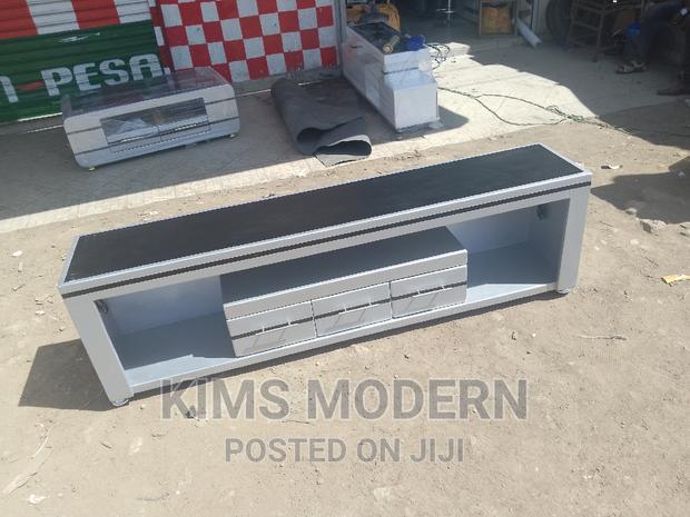 Tv Stand 6 Feet With Led Lights Gray. - main view