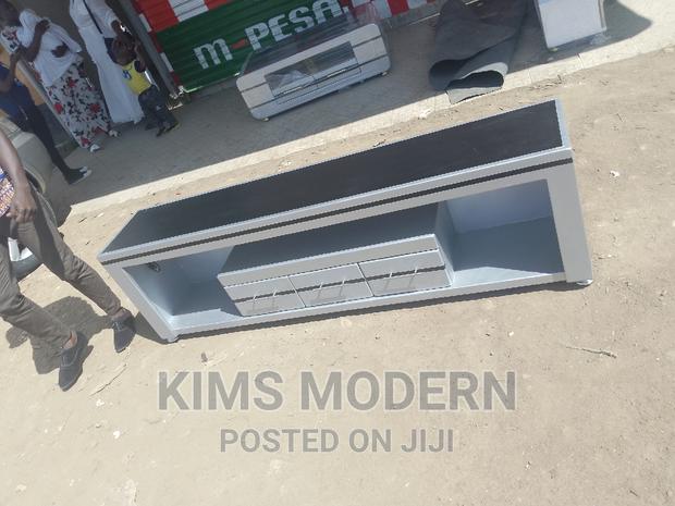 Tv Stand 6 Feet With Led Lights Gray.
