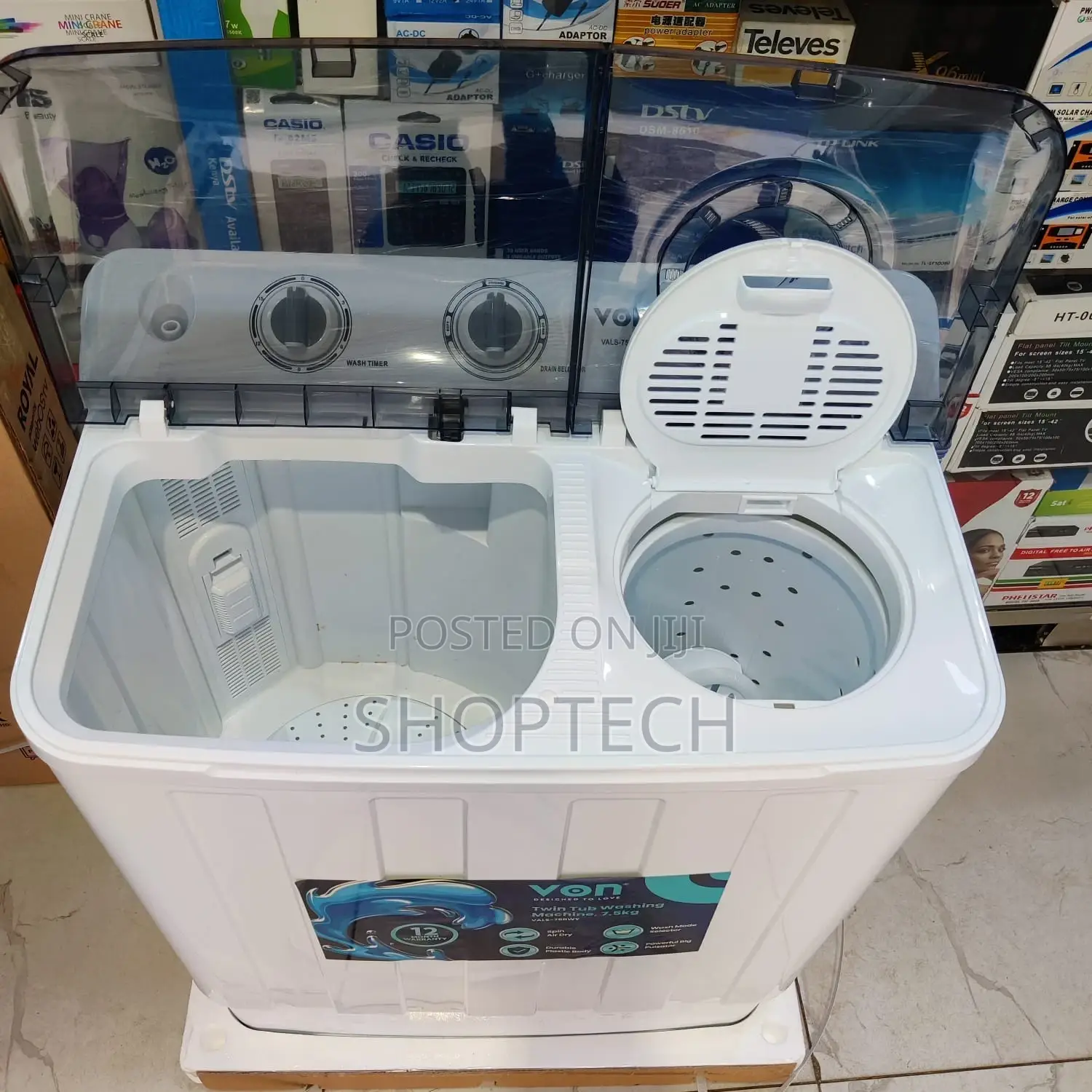 *Von 7.5 Twin Tub Washing Machine