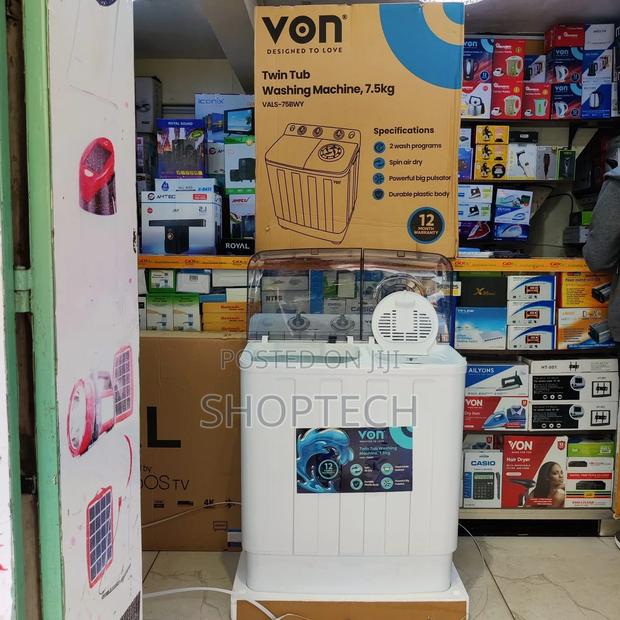 *Von 7.5 Twin Tub Washing Machine - thumbnail 2