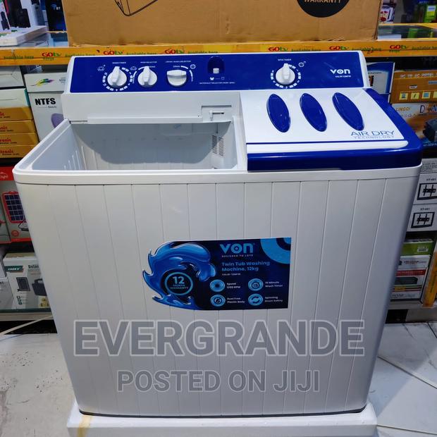 Von Washing Machine 12 Kg Twins Tab