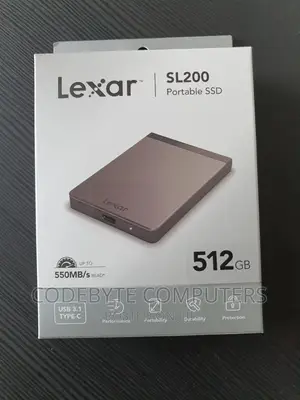 Lexar External Portable SSD 512GB, Up to 550mb/S