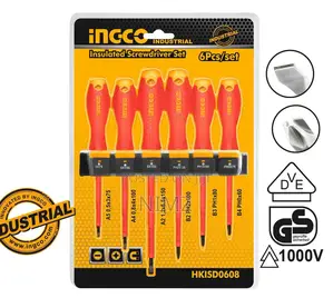 INGCO HKISD0608 6 PCS Insulated Screwdriver Set
