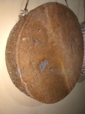 African Akorino Drum Original Goat/Cow Skin Drum - 18" Inch Diameter