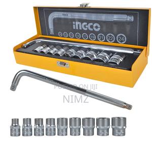 INGCO HKTS12101 10 PCS 1/2" Socket Set - thumbnail 2