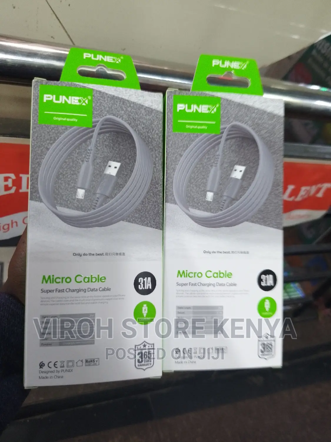 Punex 2 Metres Long Charging Cable Micro USB