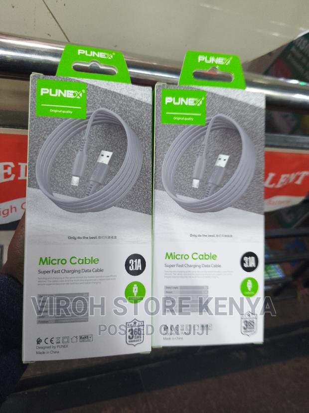 Punex 2 Metres Long Charging Cable Micro USB - main view