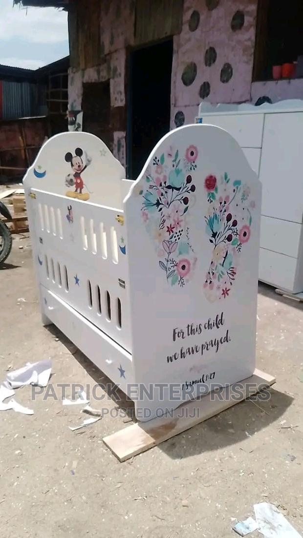 Morden MDF Baby Cot 4 by 2 Fitts