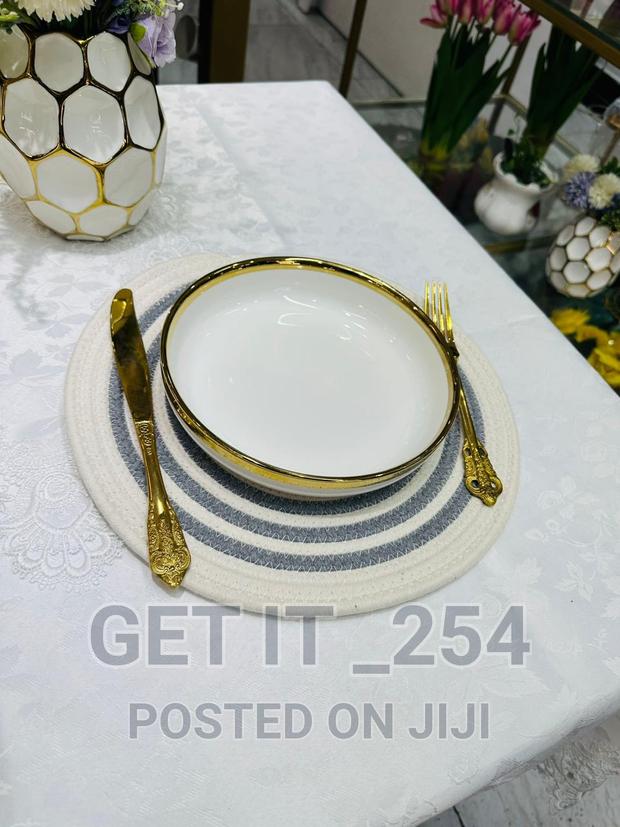 Round Woven Placemats Table Mats Set of 6 Large