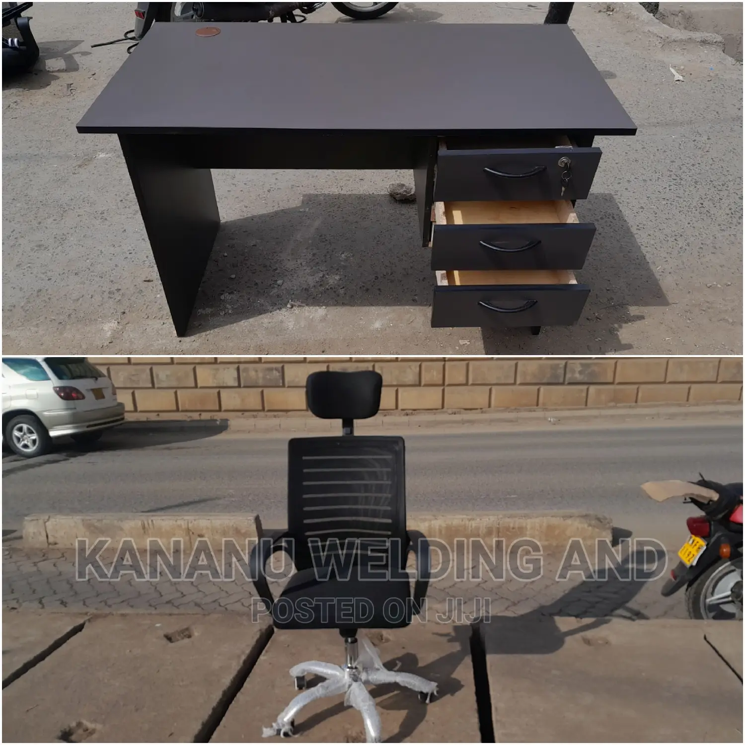 Office Desk and Office Chair