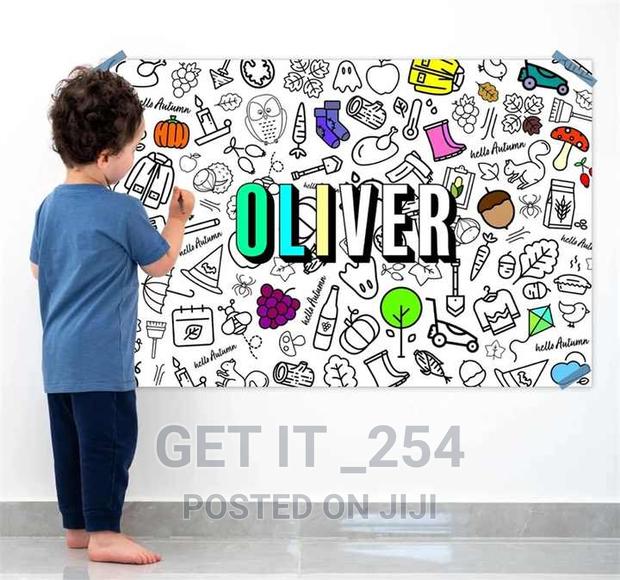 4 PCS Rolls Children's Drawing Roll Coloring Paper 3m X 0.3 - thumbnail 3