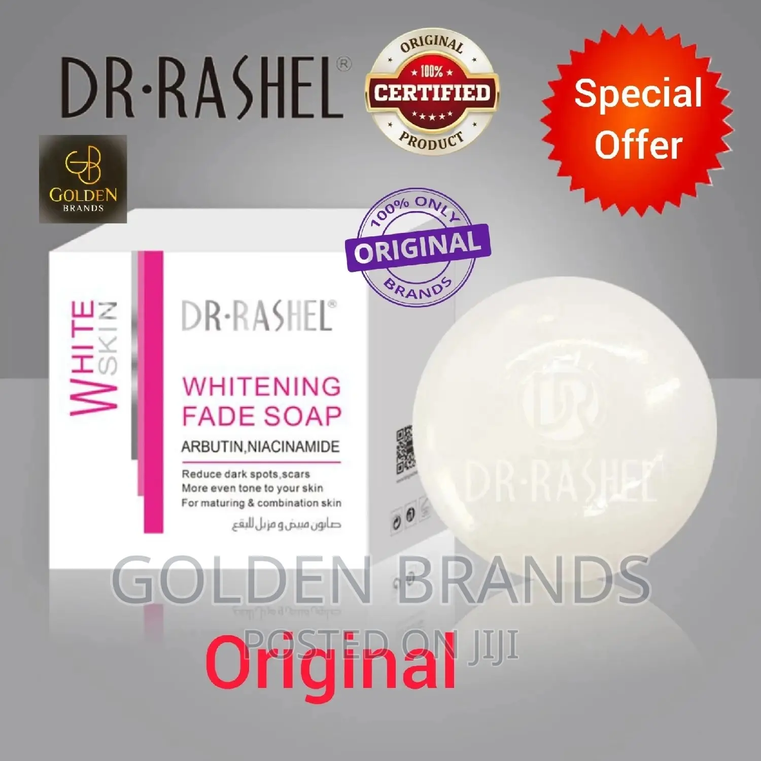 Dr. Rashel Whitening Skin Fade Spot Soap 100g