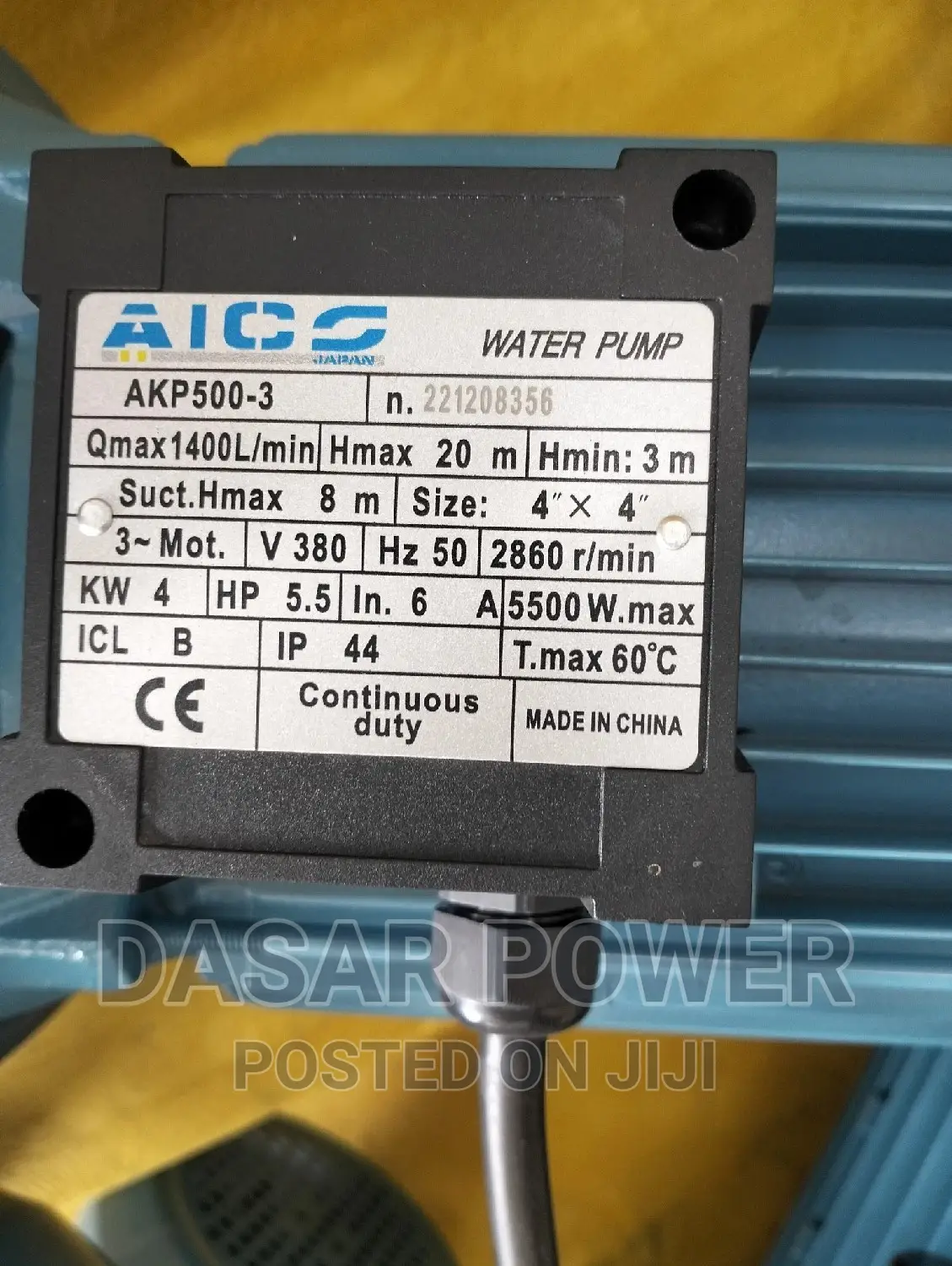7.5kva American Standard Generator