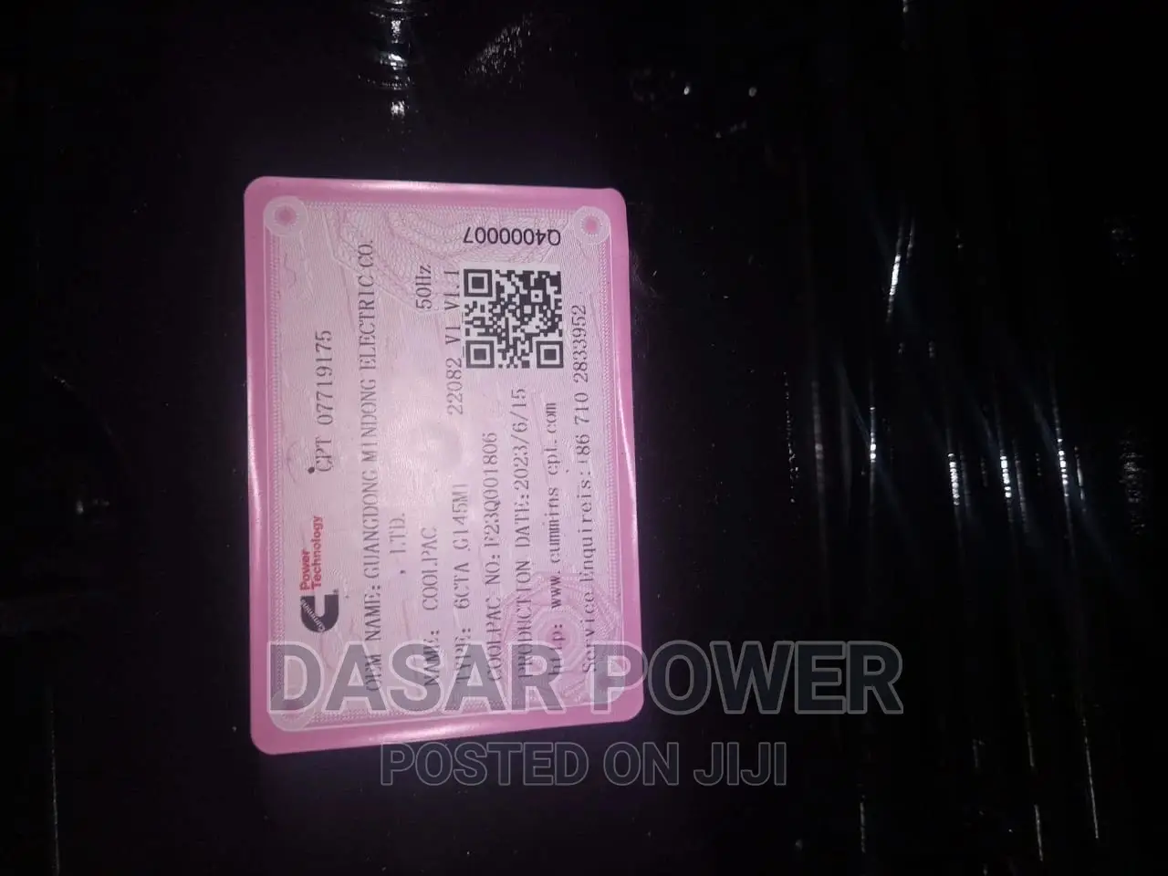 200kva Cummins Power Generator
