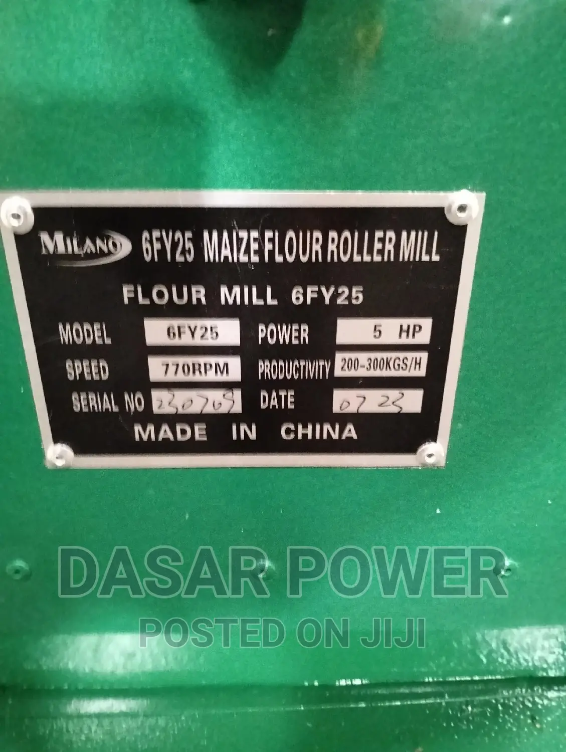 Maize Floor Roller Mill Machine