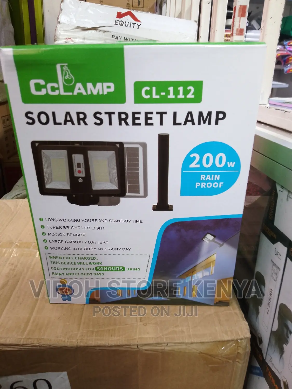 200 Watts Solar Street Lamp With Sensor and Solar