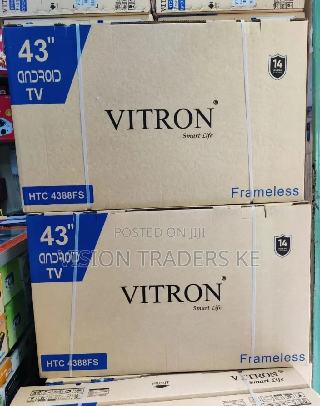 Vitron 43 Inches Smart Android Frameless Tv Full Hd 1080p✓✓