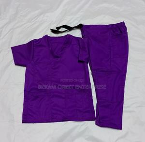 Unisex Kid's Professional Purple Medical Costume - main view