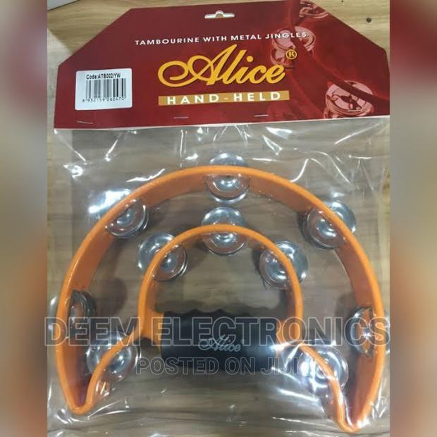 Alice Hand-Held Tambourine (Orange and Red)