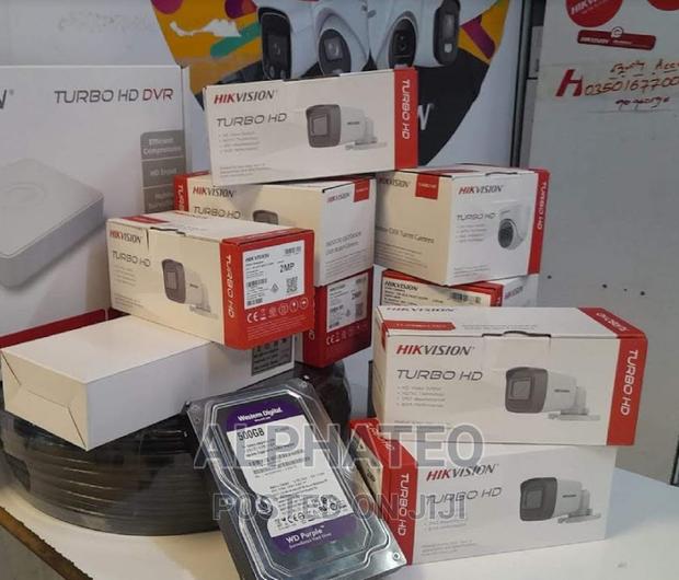 4 Cameras CCTV Hikvision 4 Channel CCTV Complete Package