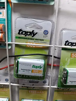 Toply 9V Rechargeable Batteries