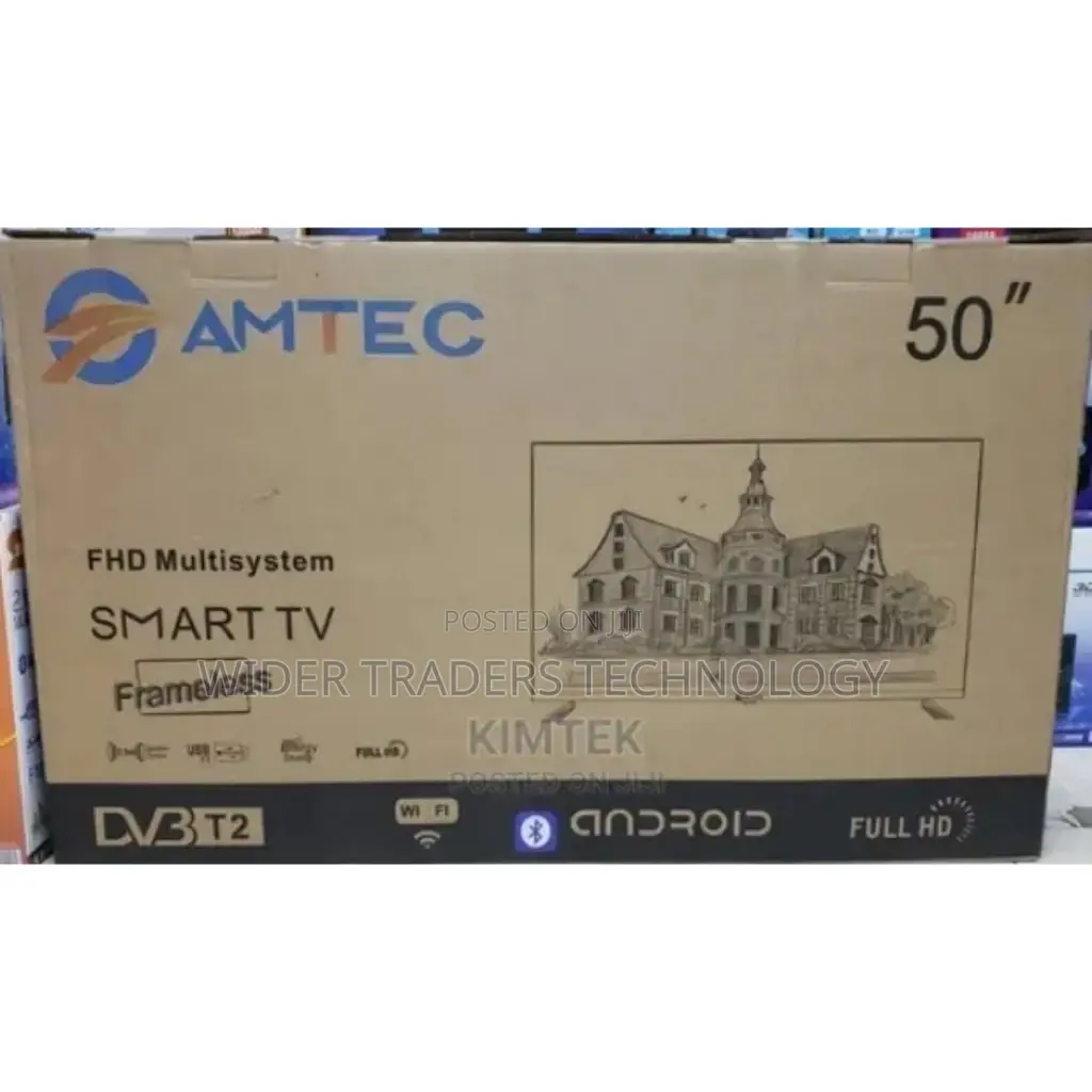 Amtec 50" Inches Smart Android Full HD Frameless Tv-