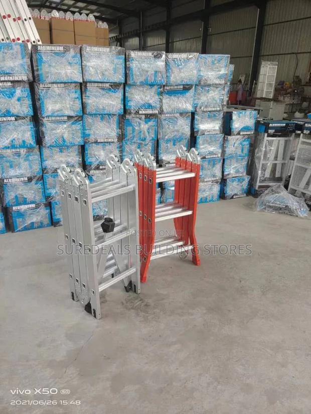 3*4(12ft) Fibreglass Multipurpose Ladder - thumbnail 2