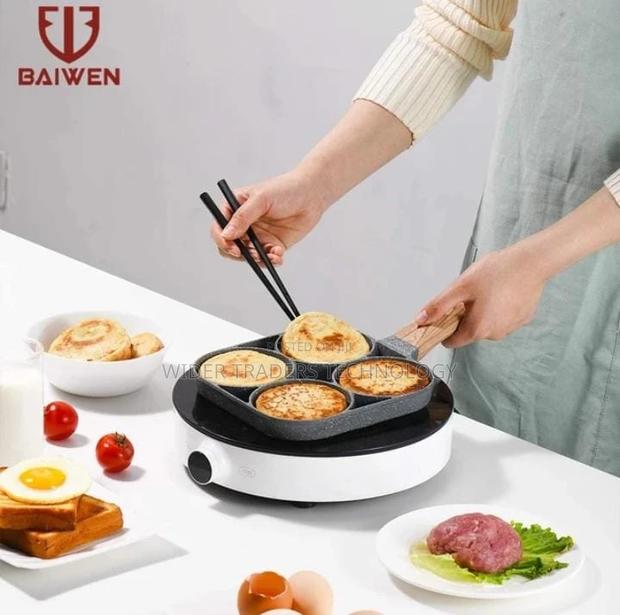 High Quality Heavy Granite Non~Stick 4 Slot Pan