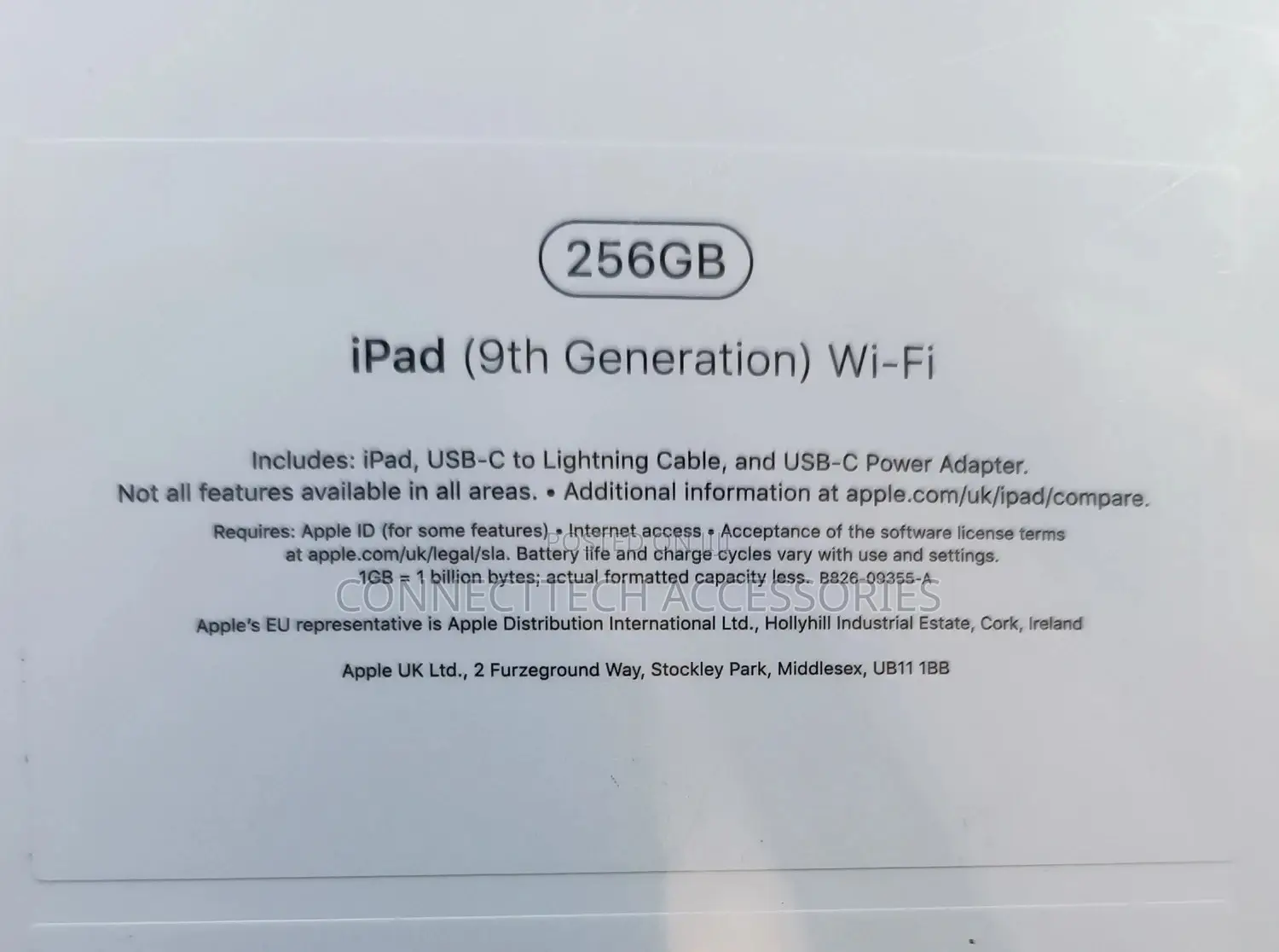 New Apple iPad 10.2 (2020) Wi-Fi 256 GB Gray