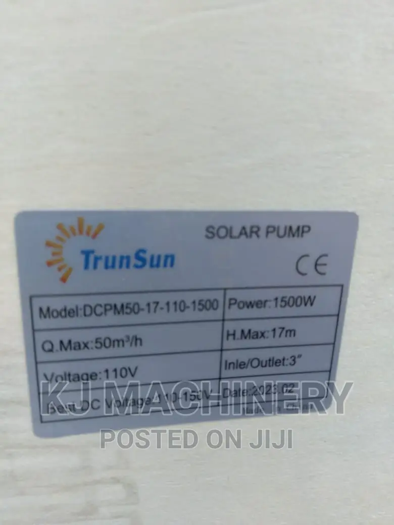 Solar Surface Water Pump-3 Inches-1500watts.