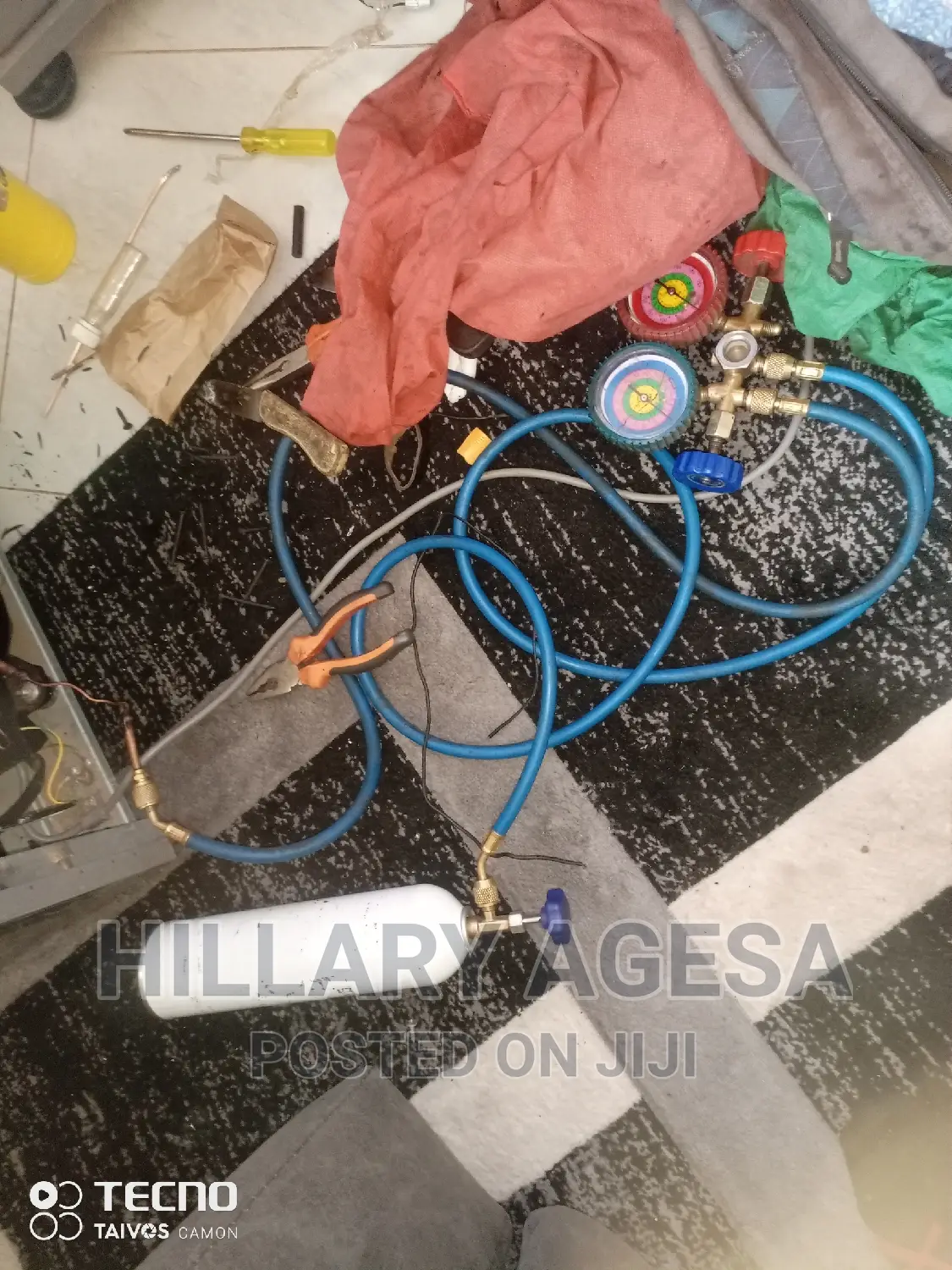 Fridge Gas Refill and Condenser Replacement
