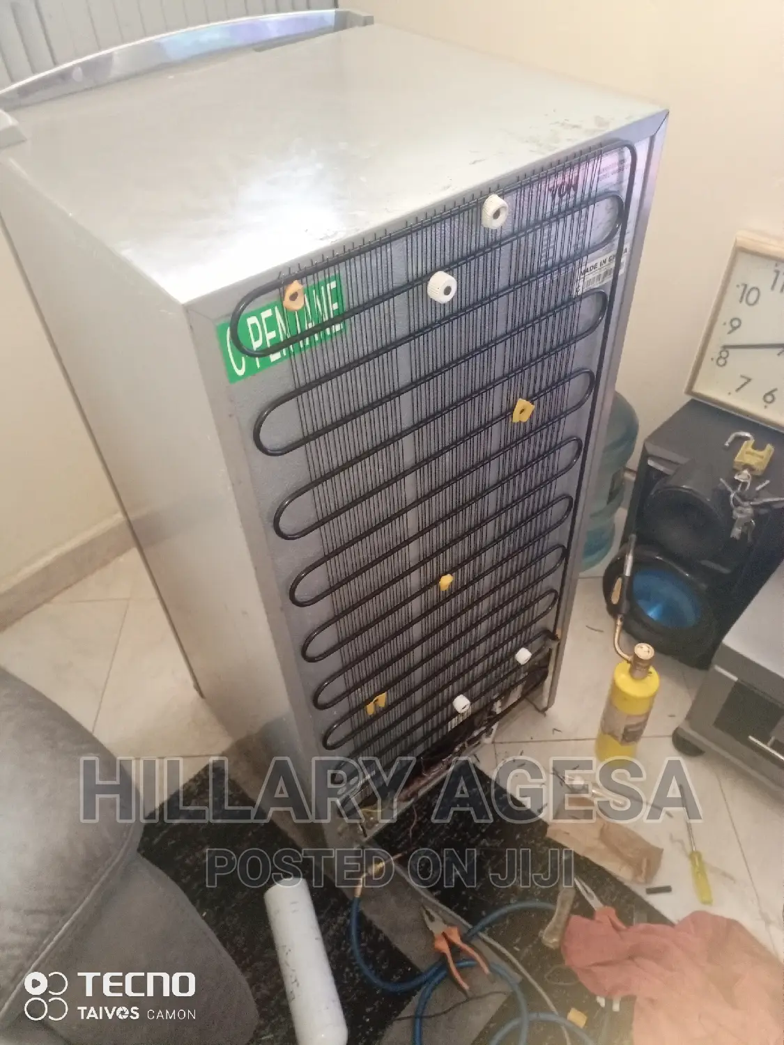 Fridge Gas Refill and Condenser Replacement